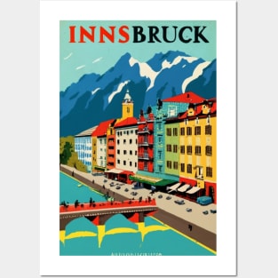 A Vintage Travel Art of Innsbruck - Austria Posters and Art